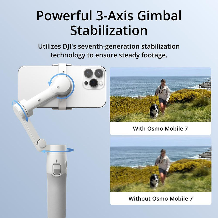 DJI Osmo Mobile 7 Gimbal Stabilizer for Smartphone 3-Axis Gimbal