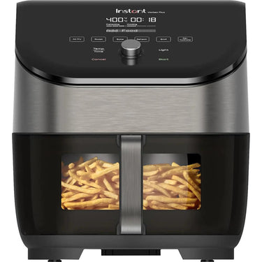 Instant Pot Vortex Plus 6qt Air Fryer with ClearCook + OdorErase, Steel/Black - Refurbished