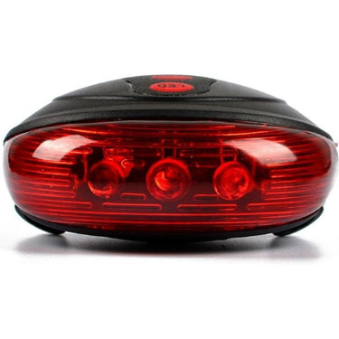 ViceHQ Super Bright 5 LED's Laser Taillight for Bicycle Safety - Red Light