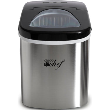 Deco Chef Ice Maker Compact 26Lbs/Day Stainless Steel Open Box + 1 Year Warranty