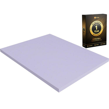 Deco Home 3-Inch King Memory Foam Mattress Topper Open Box + 1 Year Warranty
