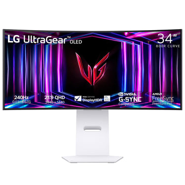 LG 34'' UltraGear OLED Curved Gaming Monitor WQHD with 240Hz Refresh Rate