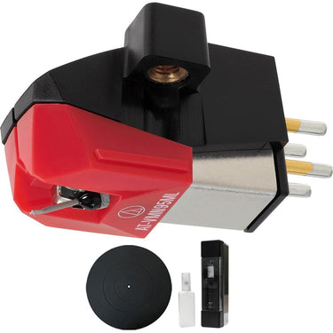 Audio-Technica Dual Moving Magnet Turntable Cartridge Red+Mat & Cleaning System