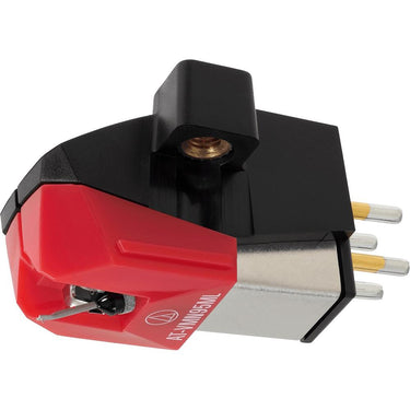 Audio-Technica Dual Moving Magnet Turntable Cartridge Red+Mat & Cleaning Bundle