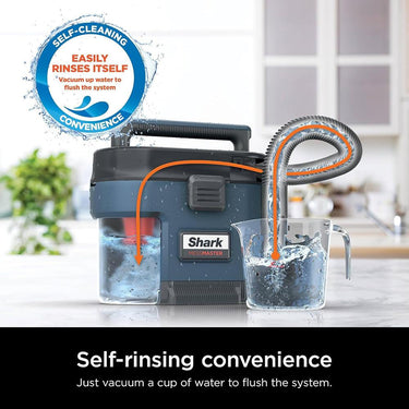 Shark MessMaster 1 Gallon Portable Wet/Dry Vacuum for Pets, Cars Charcoal Refurbished