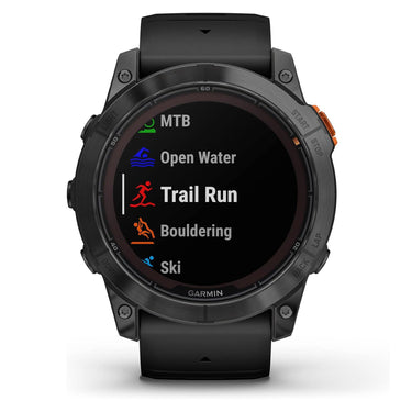 Garmin fenix 7X Pro Solar, Glass, Slate Gray Steel, Black + 2 Year Warranty Pack