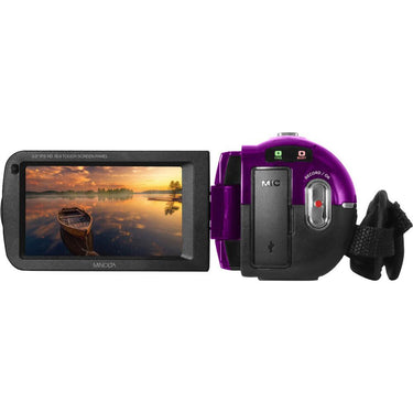 Minolta MN260NV 1080P FHD / 30 MP Night Vision Camcorder; Purple - Open Box