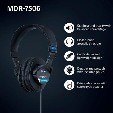 Sony MDR-7506 Professional Large Diaphragm Headphones