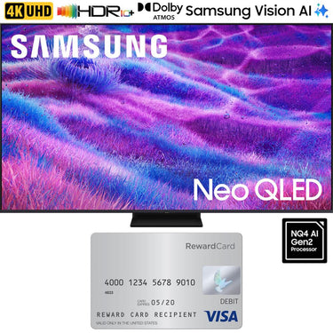Samsung 65" Neo QLED 4K QN80F Vision AI Smart TV (2025 Model) w/ $100 Gift Card Bundle