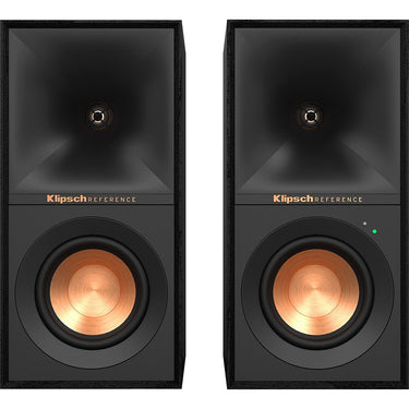 Klipsch 2-Way Wireless Bookshelf Speakers Black Pair Open Box + 1 Year Warranty