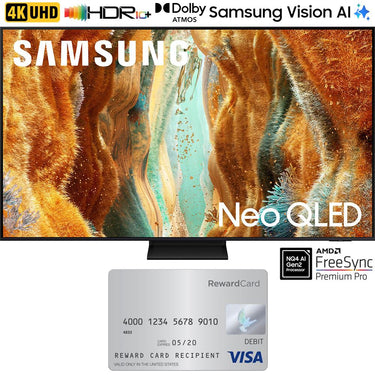 Samsung 75" Neo QLED 4K QN70F Vision AI Smart TV (2025 Model) w/ $100 Gift Card Bundle