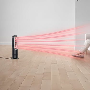 Dyson Hot+Cool Jet Focus fan heater AM09 (Satin Black/Nickel), Large