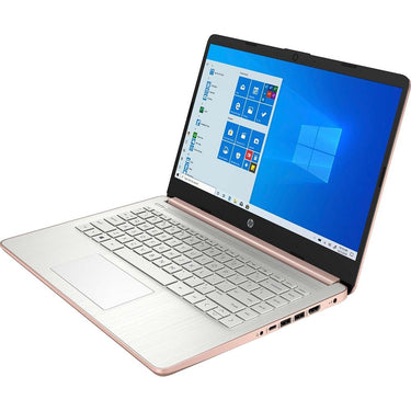 Hewlett Packard 14-dq0070nr 14 inch LCD HD 4GB/64GB Touchscreen Laptop in Rose Gold - Open Box