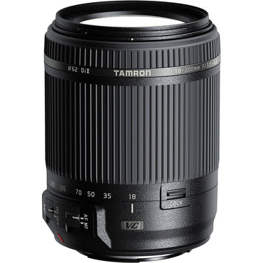 Tamron 18-200mm Di II VC All-In-One Zoom Lens for Canon Mount 64GB Memory Card Bundle