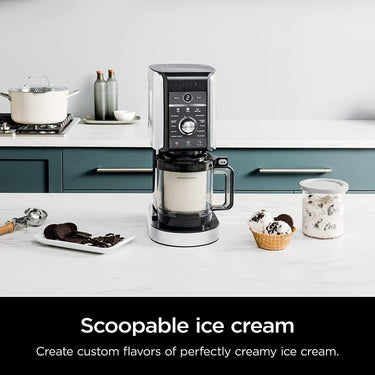 Ninja CREAMi Deluxe 11-in-1 XL Ice Cream Maker, Mint (NC551) - Refurbished