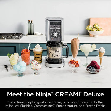 Ninja CREAMi Deluxe 11-in-1 XL Ice Cream Maker, Rose Gold (NC551) - Refurbished