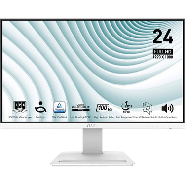 MSI Pro MP243XW 24" Full HD 100Hz 1ms 16:9 IPS Monitor, White