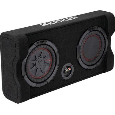 Kicker 8" Thin Down Firing Subwoofer Passive Radiator Enclosure Open Box +1 YR Warranty
