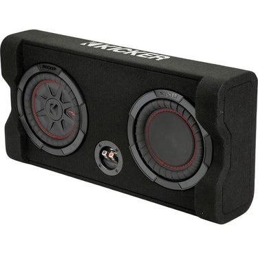 Kicker 8" Thin Down Firing Subwoofer Passive Radiator Enclosure Open Box +1 YR Warranty