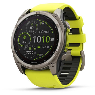 Garmin Fenix 8 51mm Smartwatch, Solar Sapphire, Titanium + Accessories Bundle
