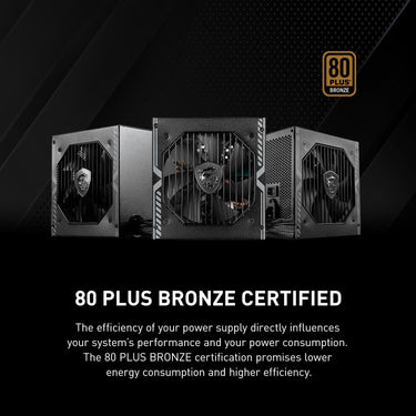 MSI MAG A550BN Gaming Power Supply 80 Plus Bronze Certified
