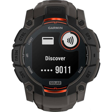 Garmin Instinct 3 - 50 mm GPS Smartwatch, SOLAR + Charging Dock + Protector Bundle