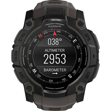 Garmin Instinct 3 - 50 mm GPS Smartwatch, AMOLED + Charging Dock + Protector Bundle