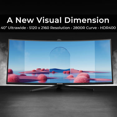 Deco Gear 40" Curved Ultrawide Nano IPS Monitor, 5120x2160 5K2K, 21:9, HDR10, 100% sRGB
