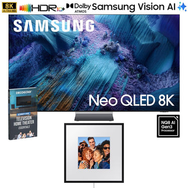 Samsung 65" Neo QLED 8K QN990F Vision AI Smart TV (2025) w/ Photo Music Frame Bundle