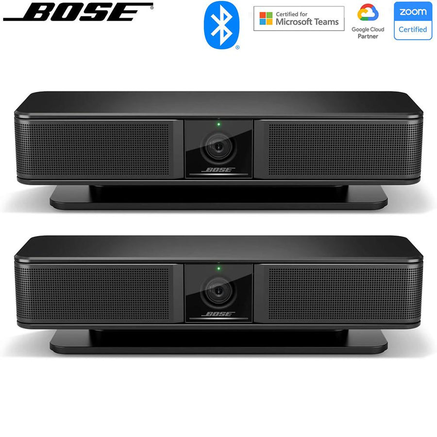 Bose Dual Videobar VB-S | USB Conferencing Device 4K Camera Beamforming Mics (2-Pack)