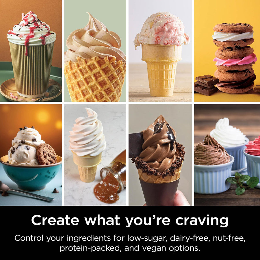 Ninja CREAMi Swirl 13-in-1 Soft Serve Ice Cream Machine - Factory Refurbished