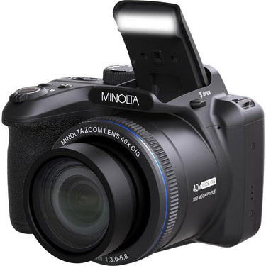 Minolta MN40Z 20MP 1080P FHD Bridge Camera w/40x Optical Zoom Open Box + 1 Year Warranty