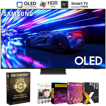 Samsung S95D 65 inch HDR OLED Smart TV (2024) w/ Warranty + Movies Streaming Pack