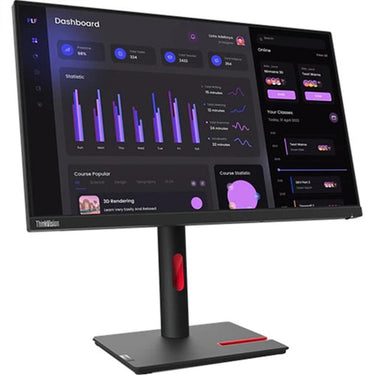 Lenovo ThinkVision 23.8" Full HD Monitor Black + 26 Month Protection Pack Bundle