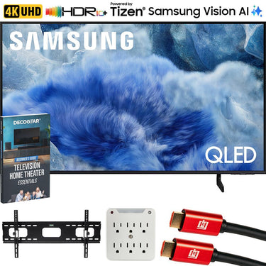 Samsung 50 inch QLED Q8F 4K Vision AI Smart TV (2025) w/ Accessories Bundle