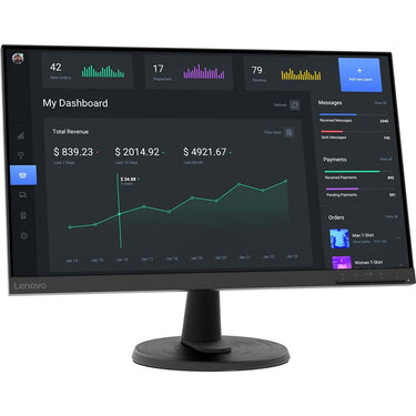 Lenovo D24-40 24" Full HD 75Hz 16:9 4ms VA Monitor, Raven Black (67A2KCC6US)