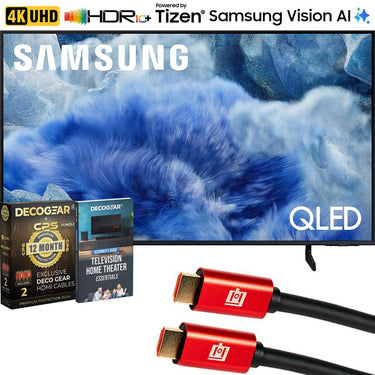Samsung 43 inch QLED Q8F 4K Vision AI Smart TV (2025) w/ Extended Protection Bundle