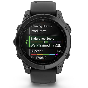 Garmin Fenix E 47mm AMOLED, Stainless Steel Band + Charging Dock + Dust Cover Bundle