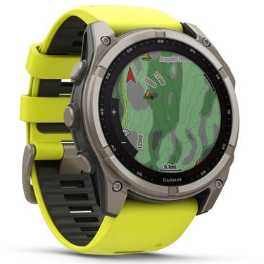 Garmin Fenix 8 47 mm Smartwatch, Solar Sapphire, Titanium + Accessories Bundle
