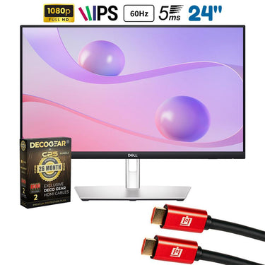 Dell 24" FHD 60Hz 16:9 5ms IPS Touch Monitor, Black w/ Extended Protection Bundle