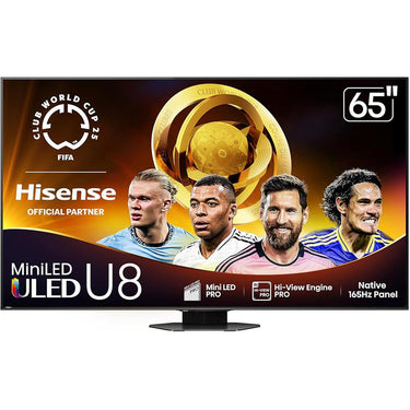 Hisense 65" U8 Series Mini-LED ULED TV, QLED, Full Array w/ Extended Protection Plan