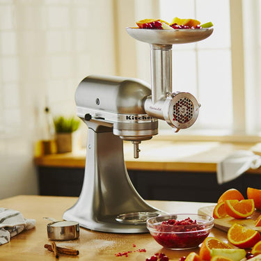 KitchenAid Metal Food Grinder Attachment Silver - KSMMGA