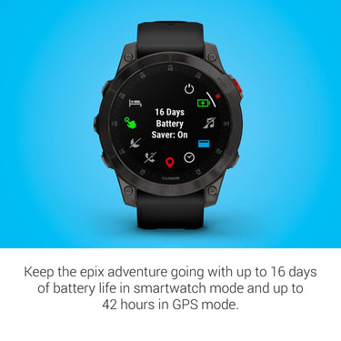 Garmin epix Gen 2 Premium Active Smartwatch 47 mm Black Titanium with 2 Year Warranty