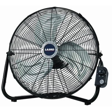 Lasko 20-inch Max Performance High Velocity Floor/Wall mount Fan Black 2 Pack