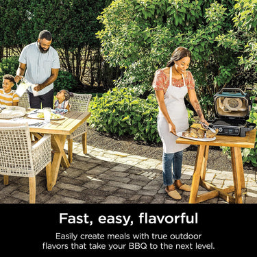 Ninja Woodfire Outdoor Grill and Smoker, Green -  Factory Refurbished