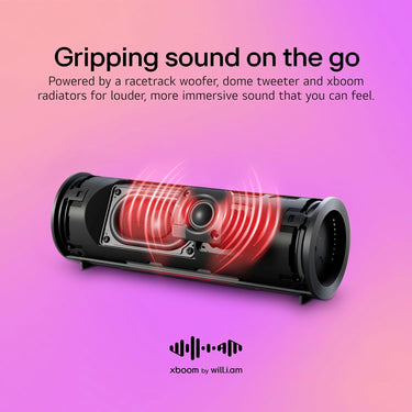 LG xboom Grab Core by will.i.am, xboom Signature Sound, Portable Bluetooth Speaker