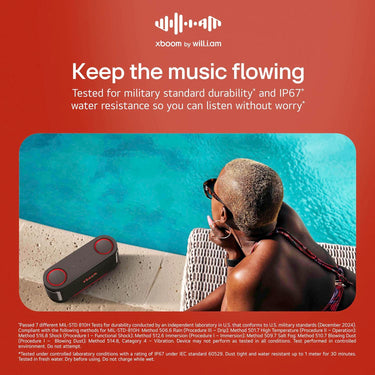 LG xboom Bounce Core by will.i.am xboom Signature Sound, Portable Bluetooth Speaker
