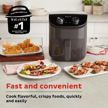 Instant Pot Essentials 4QT Air Fryer with EvenCrisp Technology, Black