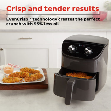 Instant Pot Essentials 4QT Air Fryer with EvenCrisp Technology, Black