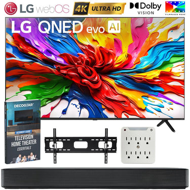 LG 85" QNED evo AI 4K Mini-LED Smart webOS TV (2025) w/ SKM1 Soundbar Bundle